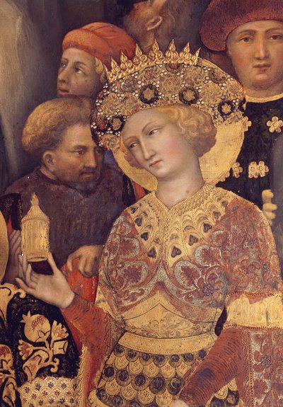 Adoration des Mages, (détail) du roi - Gentile da Fabriano