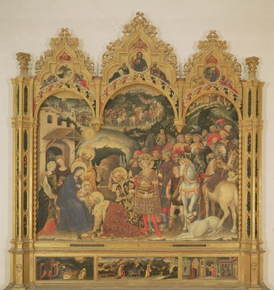 Adoration des Mages, retable, 1423 - Gentile da Fabriano