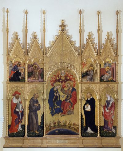 Couronnement de la Vierge et Saints - Gentile da Fabriano