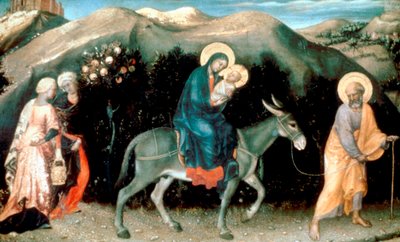 Fuite en Égypte, 1423 - Gentile da Fabriano
