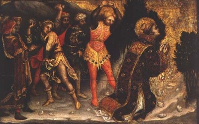 Lapidation de Saint Étienne - Gentile da Fabriano