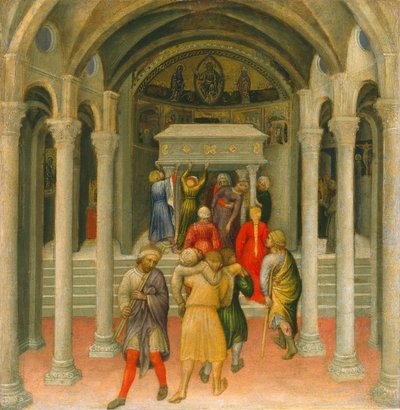 Les estropiés et les malades guéris au tombeau de Saint Nicolas - Gentile da Fabriano