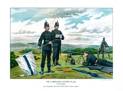 Les 1er Middlesex Victoria Rifles, vers 1890 - Geoffrey Douglas Giles