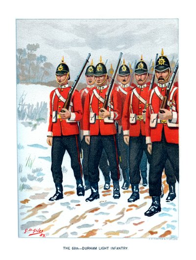 Le 69e Infanterie légère de Durham, vers 1890 - Geoffrey Douglas Giles