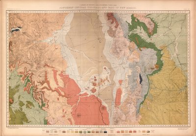 Atlas géologique et géographique du Colorado et des territoires adjacents - Geological And Geographical Survey Of The Territories