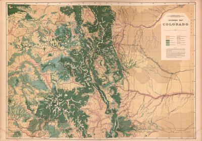 Atlas géologique et géographique du Colorado et des portions des territoires adjacents - Geological And Geographical Survey Of The Territories