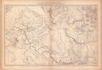 Atlas géologique et géographique du Colorado et des territoires adjacents - Geological And Geographical Survey Of The Territories