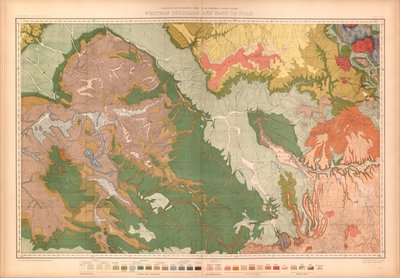 Atlas géologique et géographique du Colorado et des territoires adjacents - Geological And Geographical Survey Of The Territories