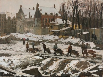 Chantier de construction à Amsterdam, vers 1902 - Georg Hendrik Breitner