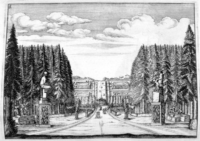 Château et conception de jardin - Georg Andreas Bockler