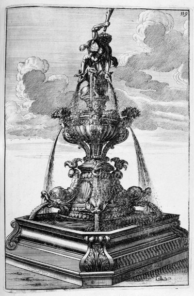 Conception de fontaine, 1664 - Georg Andreas Bockler