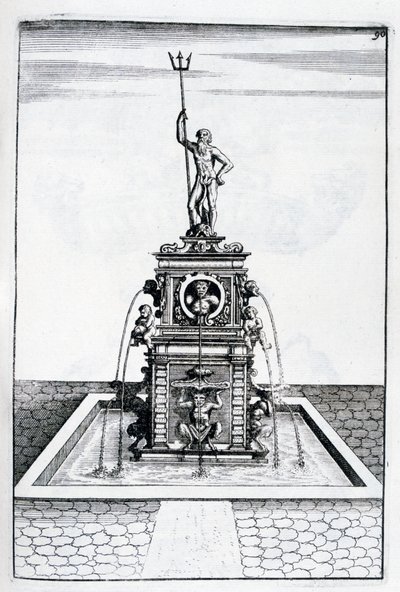 Conception de fontaine, 1664 - Georg Andreas Bockler