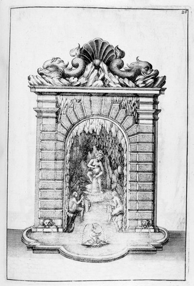 Conception de fontaine, 1664 - Georg Andreas Bockler