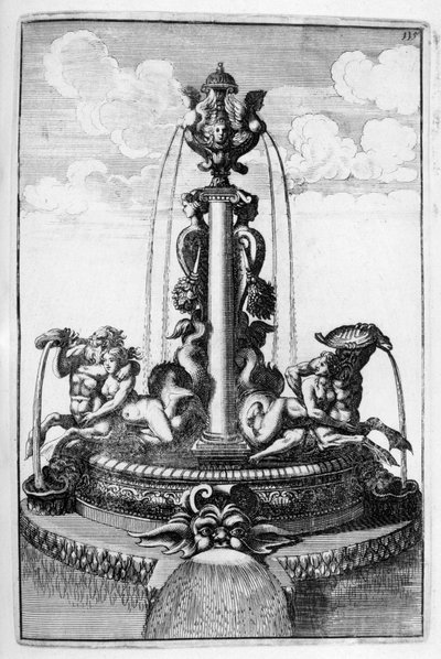 Conception de fontaine, 1664 - Georg Andreas Bockler