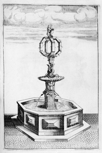 Conception de fontaine, 1664 - Georg Andreas Bockler
