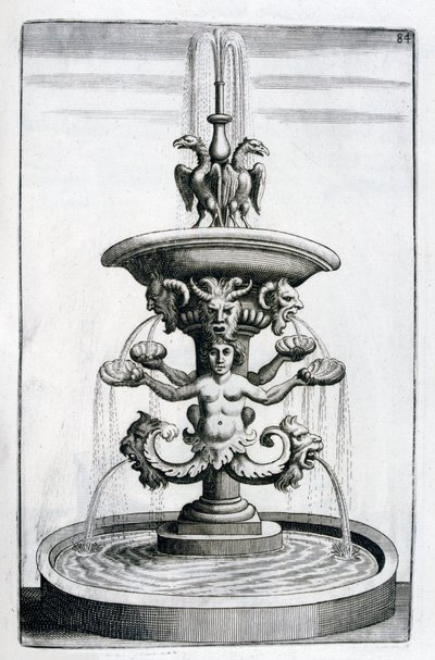 Conception de fontaine, 1664 - Georg Andreas Bockler