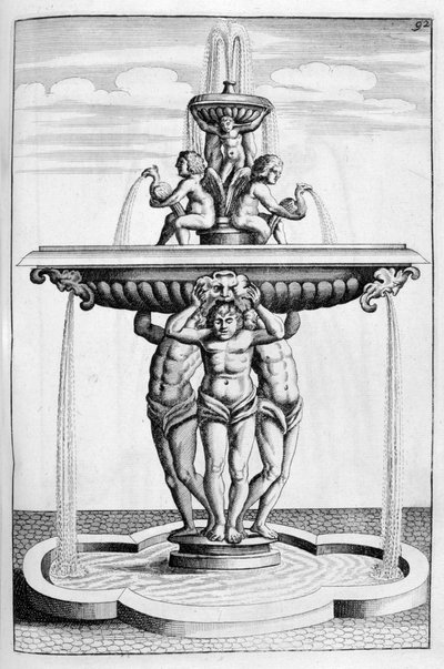 Conception de fontaine, 1664 - Georg Andreas Bockler