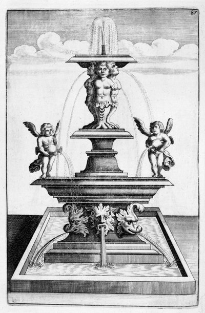 Conception de fontaine, 1664 - Georg Andreas Bockler