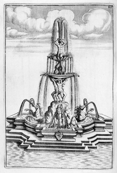 Conception de fontaine, 1664 - Georg Andreas Bockler