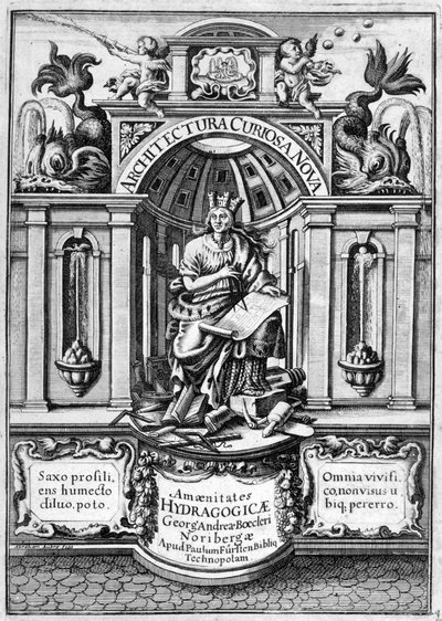Première page de Architectura Curiosa Nova, 1664 - Georg Andreas Bockler