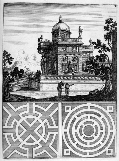 Conception de maison et jardin, 1664 - Georg Andreas Bockler