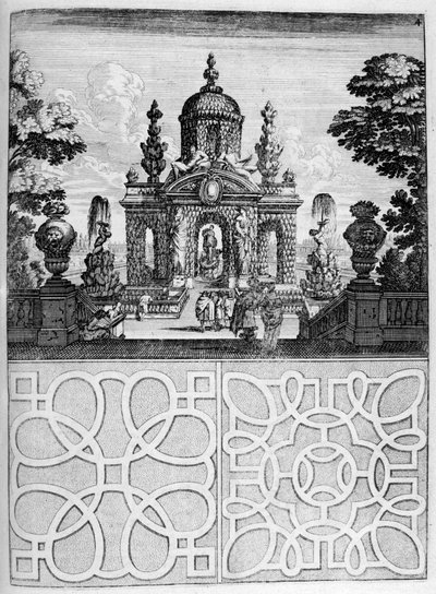 Conception de maison et jardin, 1664 - Georg Andreas Bockler