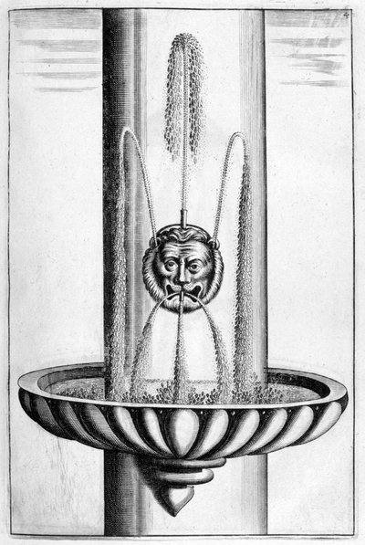 Conception de fontaine ornementale, 1664 - Georg Andreas Bockler
