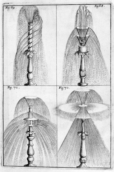Conception de fontaine ornementale, 1664 - Georg Andreas Bockler