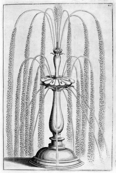 Conception de fontaine ornementale, 1664 - Georg Andreas Bockler