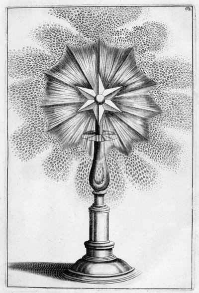 Conception de fontaine ornementale étoilée - Georg Andreas Bockler