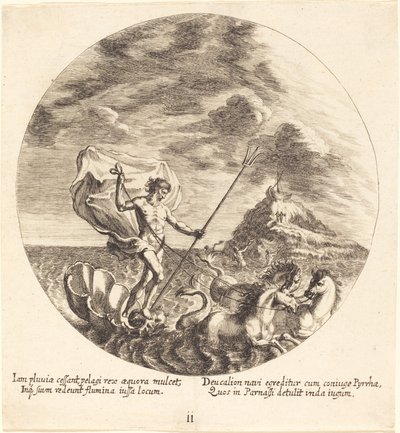 Deucalion et Pyrrha sur le Parnasse - Georg Andreas Wolfgang the Elder