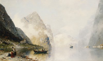 Une scène de fjord - Georg Anton Rasmussen