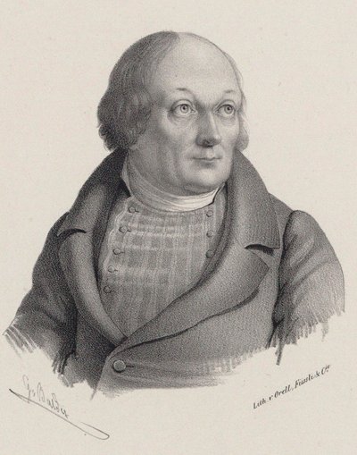 Portrait de Hans Georg Nägeli 1773-1836, vers 1840 - Georg Balder