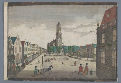 Vue de la Nouvelle Église à Delft - Georg Balthasar Probst (possibly)