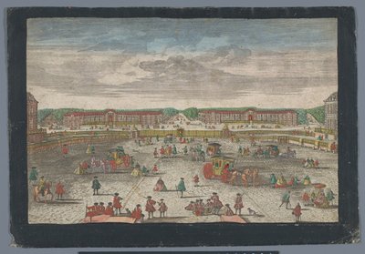 Vue des écuries du Palais de Versailles - Georg Balthasar Probst (possibly)