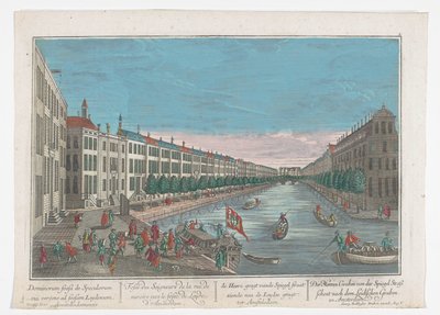 Vue du Herengracht à Amsterdam - Georg Balthasar Probst