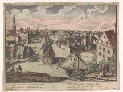 Vue de la Porte Schalkwijker à Haarlem - Georg Balthasar Probst