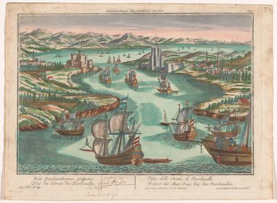 Vue du détroit des Dardanelles - Georg Balthasar Probst