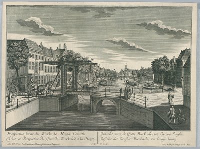 Théâtre de marionnettes, vue du Grand Bierkade, La Haye - Georg Balthasar Probst