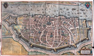 Anversa, Belgique - dans "Civitates Orbis Terrarum" de Georg Braun, Cologne 1617 - Georg Braun