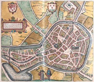 Bergen, Norvège, dans "Civitates Orbis Terrarum" de Georg Braun, Cologne 1617 - Georg Braun
