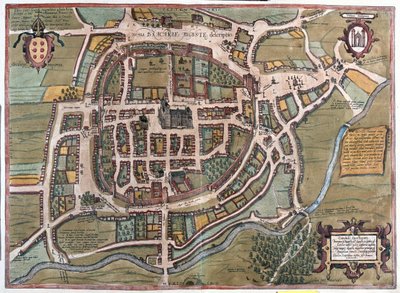Braga, Portugal - dans "Civitates Orbis Terrarum" de Georg Braun, Cologne 1617 - Georg Braun