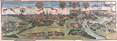 Cracovie, Pologne - dans "Civitates Orbis Terrarum" de Georg Braun, Cologne 1617 - Georg Braun