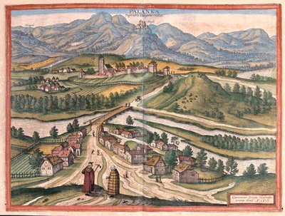Drégelypalank, Hongrie - dans "Civitates Orbis Terrarum" de Georg Braun, Cologne 1617 - Georg Braun