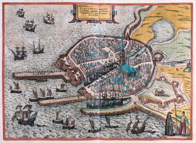 Flenish, Belgique - dans "Civitates Orbis Terrarum" de Georg Braun, Cologne 1617 - Georg Braun
