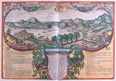 Golfe de Baia, Ischia et Pozzuoli, Italie dans "Civitates Orbis Terrarum" de Georg Braun, Cologne 1617 - Georg Braun
