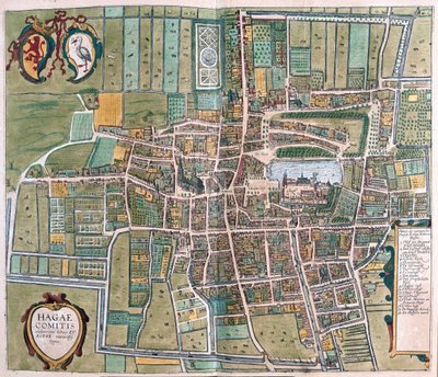 La Haye, Pays-Bas - dans "Civitates Orbis Terrarum" de Georg Braun, Cologne 1617 - Georg Braun