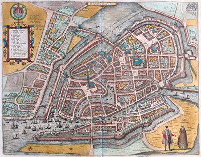 Hambourg, Allemagne - dans "Civitates Orbis Terrarum" de Georg Braun, Cologne 1617 - Georg Braun