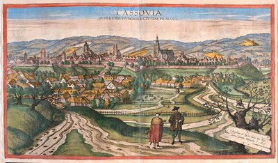 Kosice, Hongrie - dans "Civitates Orbis Terrarum" de Georg Braun, Cologne 1617 - Georg Braun