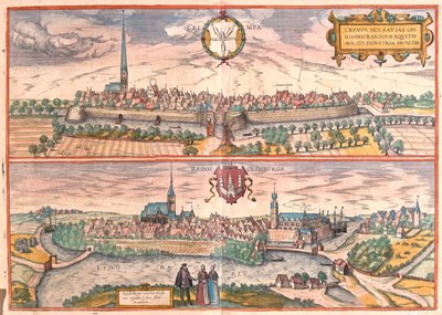Krempe, Rendsburg, Allemagne - dans "Civitates Orbis Terrarum" de Georg Braun, Cologne 1617 - Georg Braun